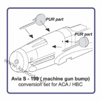 AML A48036 Avia S - 199 Konwersja: Machine gun bump (1:48)