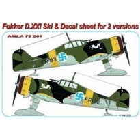 AML A72001 Fokker D.XXI Ski +Decal sheet for 2 versions (1:72)