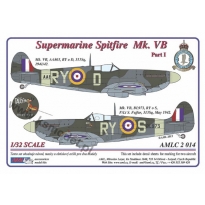 S.Spitfire MK VB, 313Sq - Part I / 2 decal versions : RYoD , RYoS (1:32)