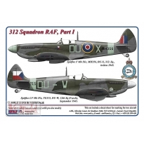 AML C2019 312 th Squadron RAF, Part I / 2 decal version: Hurricane Mk.I, L1926, DuoJ + Spitfire LF Mk.IXe, TE515, DU-W (1:32)