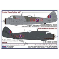 B.Beaufighter - Part V / 2 decal versions : WMoR,WMoV (1:72)