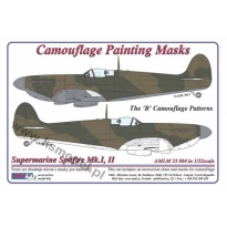 AML M33004 Supermarine Spitfire Mk.I,II Cam. Painting Masks of the "B" scheme (1:32)