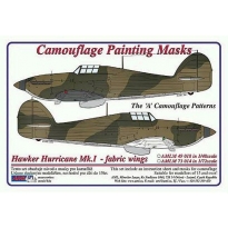 AML M73014 Hawker Hurricane Mk.I fabric wings - Cam. Painting Masks (1:72)