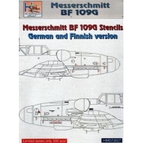 Bf 109G stencils - sets for 3x German 2x Finnish a/c (1:72)