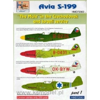 Avia S-199 "The Mule" in CzAF and IAF, Pt.1 (1:72)