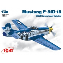 Mustang P-51D-15 WWII American fighter (1:48)