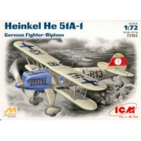 Heinkel He 51A-1 German Fighter-Biplane (1:72)
