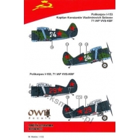 OWL D48010US Polikarpov I-153, 71 IAP VVS-KBF (1:48)