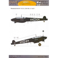 OWL DS48003 Messerschmitt Bf 110 D mitt Spanner Anlage (1:48)