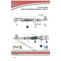 OWL DS48023 He 219 A-0/R6 G9+FK (W. Modrow) (1:48)