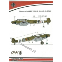 OWL DS72007 Messerschmitt Bf 110 C-6, 3U+XS, 8./ZG26 (1:72)
