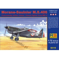 RS models 92119 Morane Saulnier MS.406 Naval/ D-3800 (1:72)