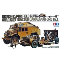 Tamiya 35044 British 25PDR Field Gun & Quad Tractor (1:35)