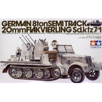 Tamiya 35050 German 8ton Semi Track 20 mm Flakvierling Sdkfz 7/1 (1:35)