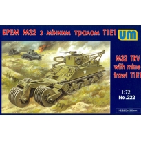 Unimodels 222 M32 TRV with mine trawl T1E1 (1:72)