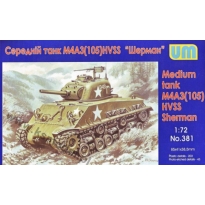 Unimodels 381 Medium Tank M4A3(105)HVSS Sherman (1:72)