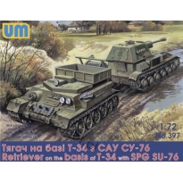 Unimodels 397 Retriever T-34 w/SPG SU-76 (1:72)