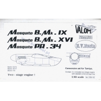 Valom DSV02 Mosquito B.Mk.IX/XVI, PR.34: Konwersja (1:48)