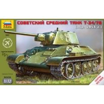 Zvezda 5001 Soviet Medium Tank T-34/76 wzór 1943 (1:72)