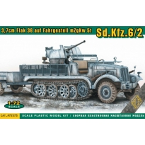 ACE 72573 3,7cm Flak 36 auf Fahrgestell mZgKw 5t Sd.Kfz. 6/2 (1:72)