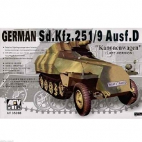 AFV Club 35068 German Sd.Kfz.251/9 Ausf.D Kanonenwagen (late version) (1:35)