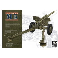 AFV Club 35S64 US M5 3inch Gun on Carriage M1 (1:35)