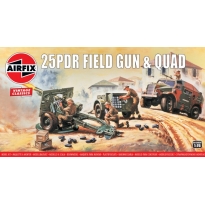 Airfix 01305V 25pdr Field Gun and Quad Vintage Classics (1:76)