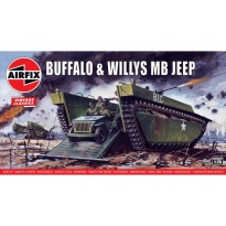 Airfix 02302V Buffalo Amphibian LVT & Jeep Vintage Classics (1:76)