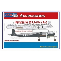 AML A32029 Heinkel He 219 A-074 / A-2 – The conversion set with decals: Konwersja (1:32)