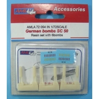 AML A72054 German bombs SC 50 (6 sztuk): Waloryzacja (1:72)