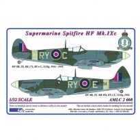 AML C2008 S.Spitfire MK IXC / 2 decal versions : RYoC , RYoE (1:32)