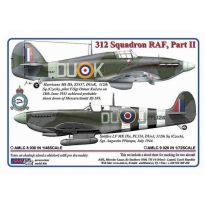 AML C4006 312 th Squadron RAF, Part II / 2 decal version: Hurricane Mk.IIb, Z3437, DuoK + Spitfire LF Mk.IXe, PL124, DuoJ (1:144)