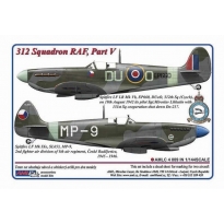 AML C4009 312 th Squadron RAF, Part V / 2 decal version:Spitfire LF LR MkVb, EP660, DUoO + Spitfire LF Mk.IXe, SL653, MP-9 (1:144)