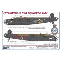 HP Halifax in 138 Squadron RAF / 2 decal versions NFoV + NfoD (1:72)