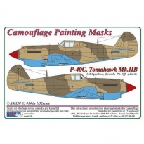 AML M33014 Curtiss P -40C, Tomahawk Mk.IIB - Camouflage Painting Masks (1:32)