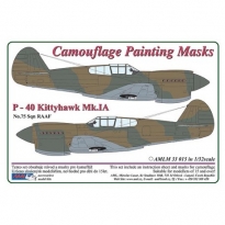 AML M33015 Curtiss P -40 Kittyhawk Mk.IA - Camouflage Painting Masks (1:32)