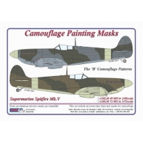 AML M49009 Supermarine Spitfire Mk.Vb -Cam. Painting Masks of the "B" scheme  (1:48)