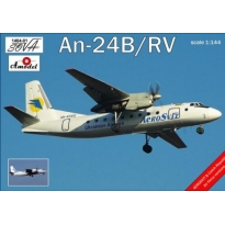 Amodel 1464-01 Antonov An-24B/RV AEROSVIT & Czech Republic Air Force versions  (1:144)