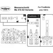Me 410 all variants for FineMolds: Maska (1:72)