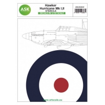 ASK D32041 Hawker Hurricane Mk.I, Mk.II - stencils (1:32)