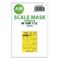 ASK M72028 Bf 109E one-sided painting mask for AZ Model (1:72)