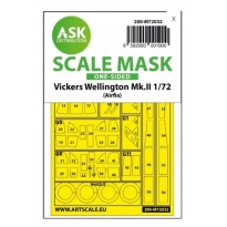 ASK M72032 Vickers Wellington Mk.II one-sided painting mask for Airfix (1:72)