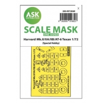 ASK M72069 Harvard Mk.II/IIA/IIB/AT-6 Texan one-sided express fit mask for Special Hobby (1:72)