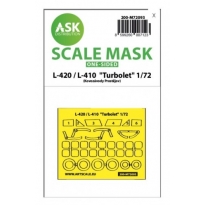 ASK M72093 L-420 Turbolet one-sided express fit mask for KP Models (1:72)
