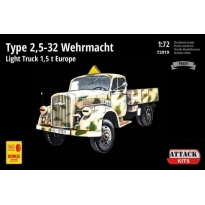 Attack Hobby Kits 72919 TYPE 2,5-32 Wehrmacht, light truck 1,5T EUROPE (1:72)