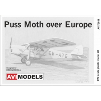 Avimodels 72011 Puss Moth over Europe (1:72)