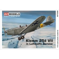 Avimodels 72026 Klemm 25d VII in Luftwaffe Service (1:72)