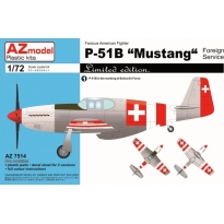 AZ Model AZ7514 P-51B Mustang "Foreign services" (1:72)