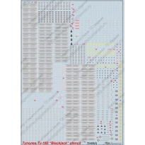 Tupolev Tu-160 full stencil (1:72)