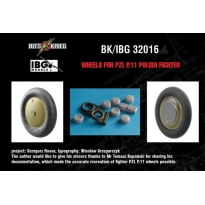 Wheels for PZL P.11c - Polish Fighter (fits IBG 32001) (1:32)